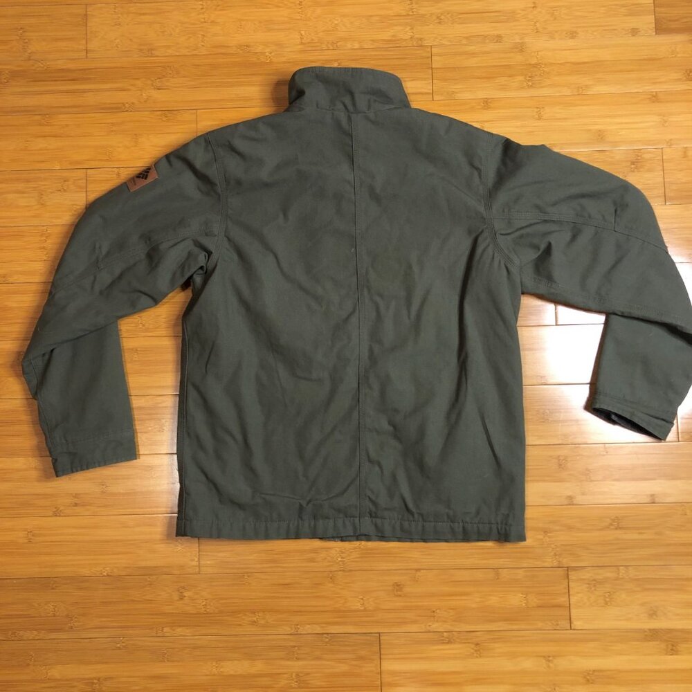 Barn Jacket Columbia Coat Like New Olive Green Fleeced Lined Insulated Jacket - Picture 10 of 13
